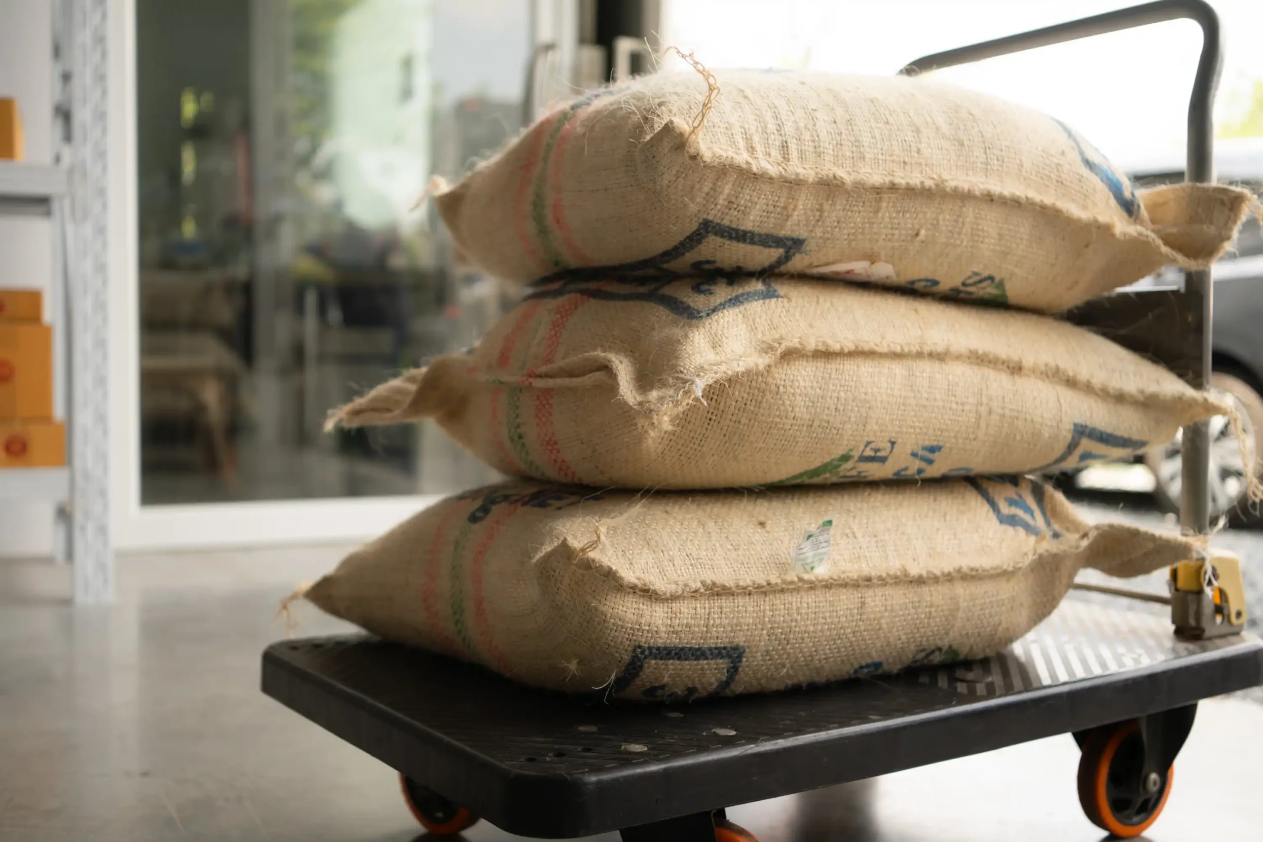 coffee-beans-bags-burlap-trolley-coffee-beans-warehouse (Web H)